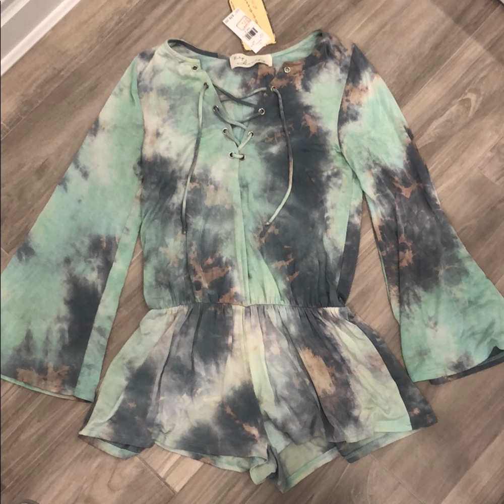 Vintage Havana Multicolor TieDye Romper